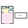 ハウス柏木 1Rの間取り
