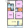 Winn　Gracia弐番館 3LDKの間取り