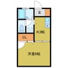 シャーメゾン平松 1Kの間取り
