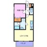 ボアーソルテ 1LDKの間取り