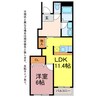 松東017 1LDKの間取り