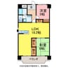 フィオーレ・アダチ 2LDKの間取り