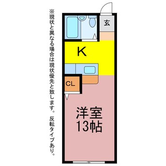 間取図 ハイツ多米Ⅱ番館