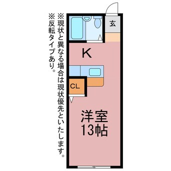 間取図 ハイツ多米Ⅱ番館