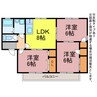 ユトリロ新栄 3LDKの間取り