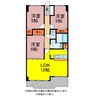 シャンテクール春日 3LDKの間取り