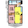 Bari Hills 2LDKの間取り