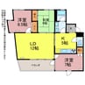 ウエスト2 3LDKの間取り