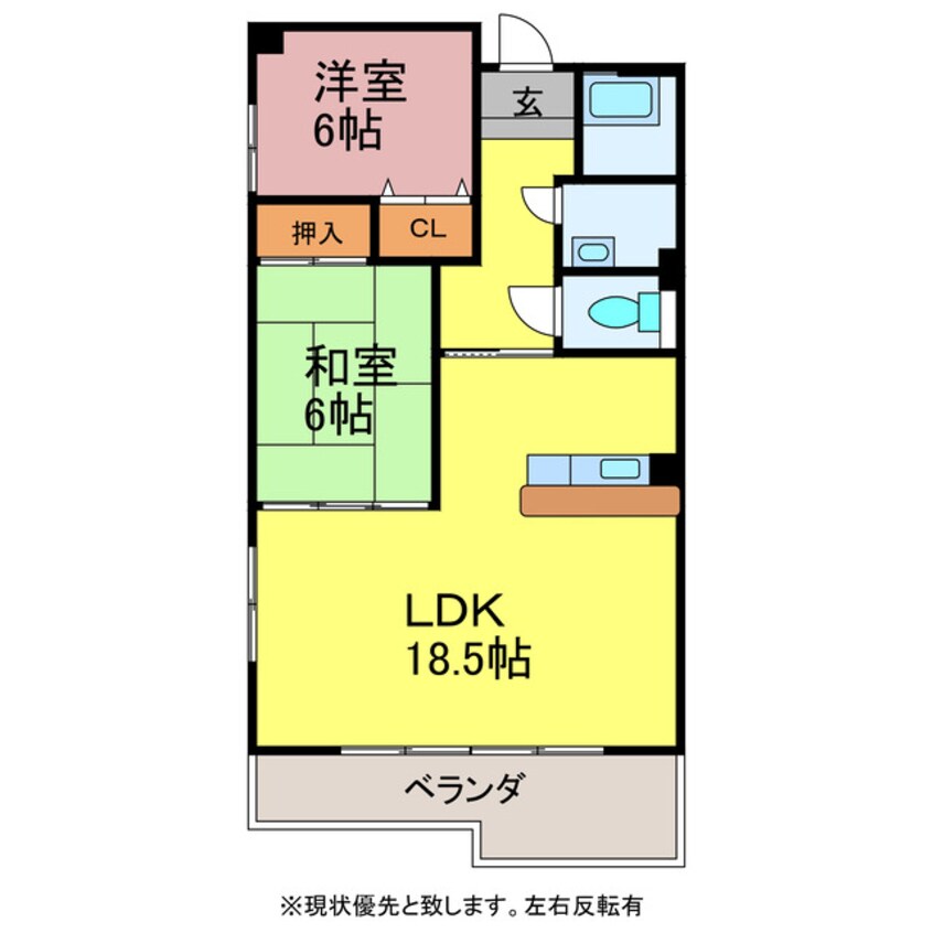 間取図 福東ジュネス１１