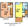 メゾン・ド・ベール 2LDKの間取り