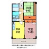 エトワール平川 2DKの間取り