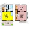 エトワール小池 2LDKの間取り