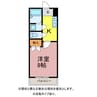 パークハイツ平川 1Kの間取り
