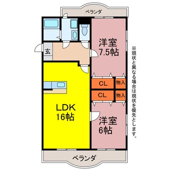 間取図 ロイヤルハイツ壱番館