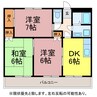 セレーブル春日 3DKの間取り