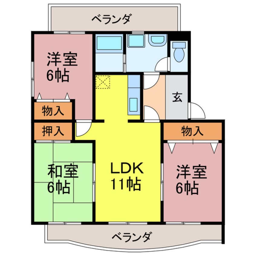 間取図 フォレストコート一番館