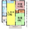 ブリス南島 2LDKの間取り