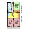 リンピア大山 3DKの間取り