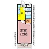メゾン・ド・ラヴィ西駅 1Kの間取り