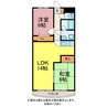 サンアルカディアＳ 2LDKの間取り