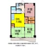 サンシャトー双葉 3DKの間取り