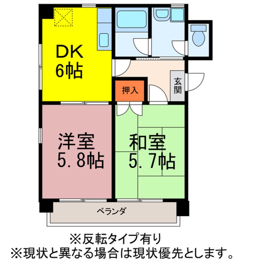 間取図 パークサイド仲の町