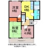 アペックス 3DKの間取り