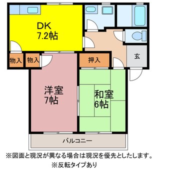 間取図 シルクヴェールフジB
