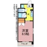 ジナ東海Ⅱ 1Kの間取り