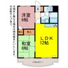 フィオーレ豊橋 2LDKの間取り