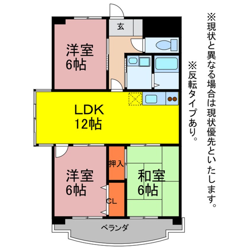 間取図 フィオーレ大山Ⅲ