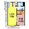 グリーンステージ東山 1LDKの間取り