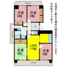 エスポア曙 4LDKの間取り