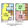 グレイスヴィラ 2LDKの間取り