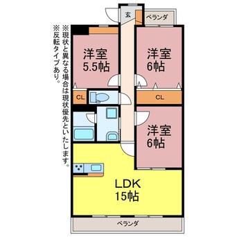 間取図 クオリティタウン上野　参番館