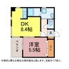 セントラル138 1DKの間取り