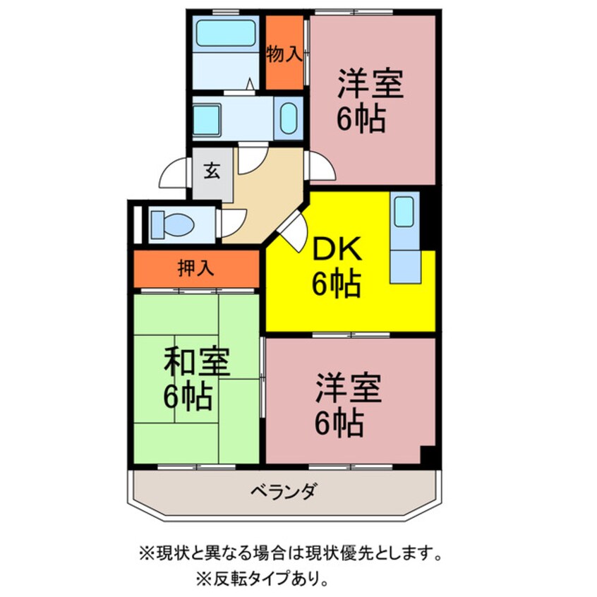 間取図 アプローズＡ