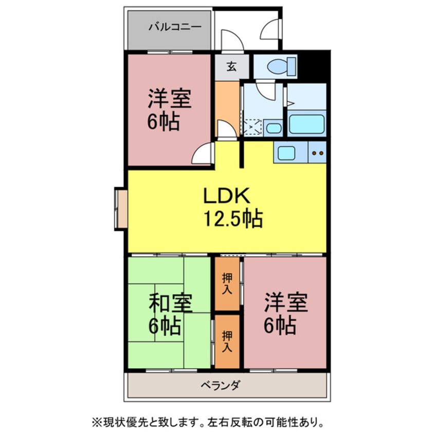 間取図 サニークエスト77