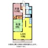 プレッソ吉田 2LDKの間取り