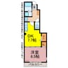 ガーデンコートＯＺ 1DKの間取り