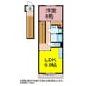 ガーデンコートＯＺ 1LDKの間取り