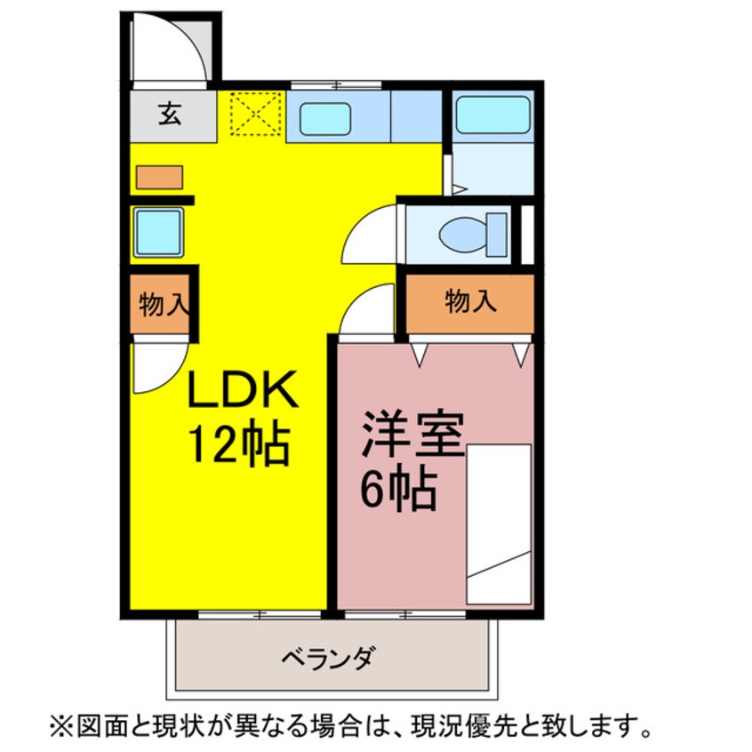 間取図 レスカール二本松