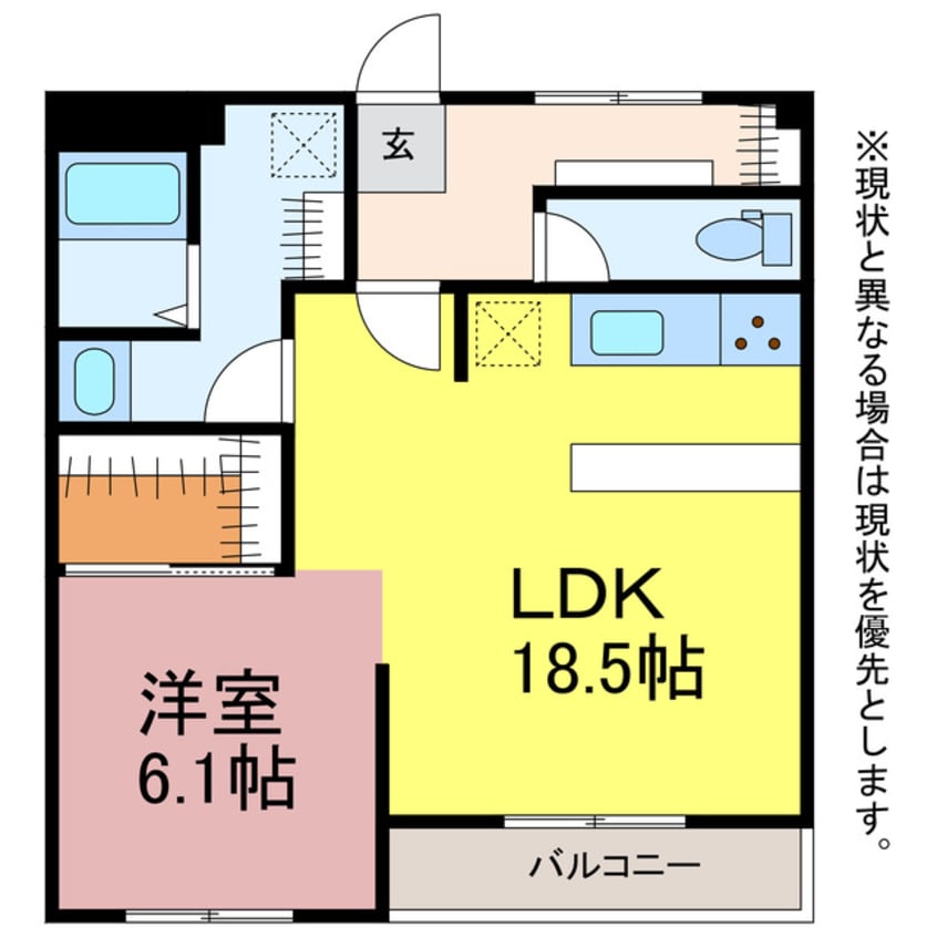 間取図 コーポ山本