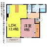 グリーンステージ大山 1LDKの間取り