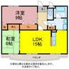 ロイヤルハイツ弐番館 2LDKの間取り