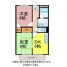 サープラス2宇塚 2DKの間取り