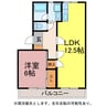 サンヒルズ鷹丘Ｃ棟 1LDKの間取り