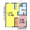 タウニィ山本Ａ棟 1LDKの間取り
