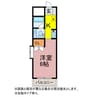 リバーサイド・エクセル柳生 1Kの間取り