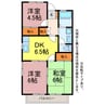 ウイングコート向山 3DKの間取り
